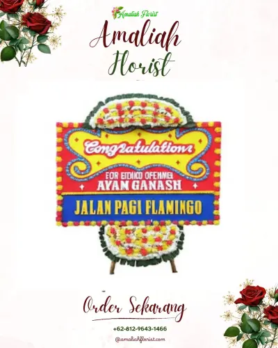Bunga Papan Congratulation di Pringgondani
